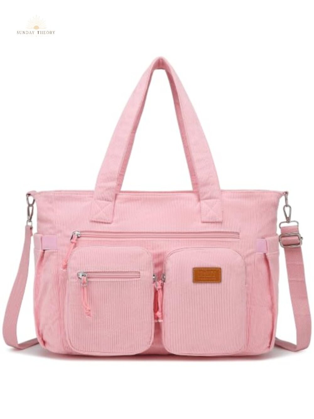 Corduroy Top Handle Satchel Shoulder Tote Crossbody Bag Laptop Work Purse